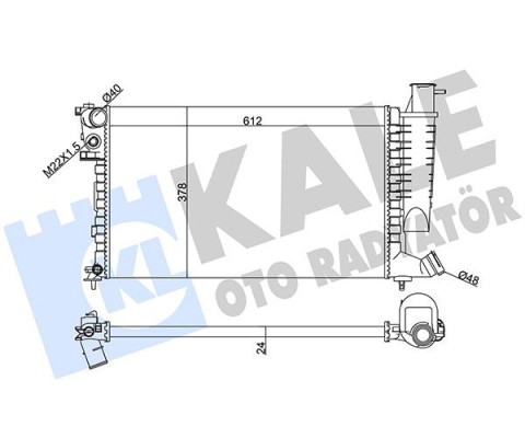 RADYATÖR AL/MKNK XSARA 1.4-1.6-1.8-2.0 98 >00-ZX92 >-PEUGEOT 306 1.4-1.6-1.8 97 >98