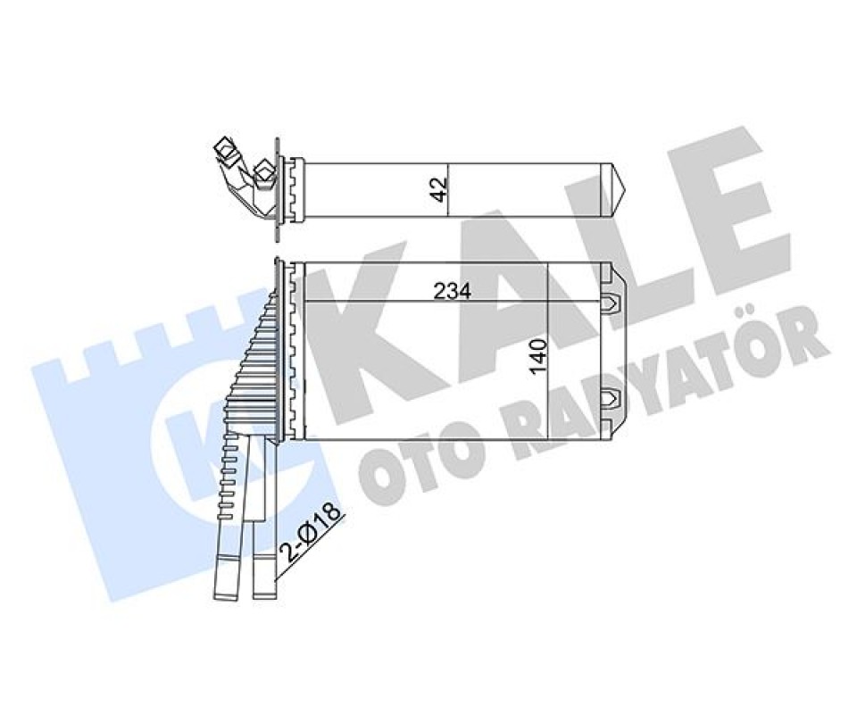 KALORİFER MEKANİK CITROEN C1-C1 II-PEUGEOT 107-TOYOTA AYGO KALORİFER