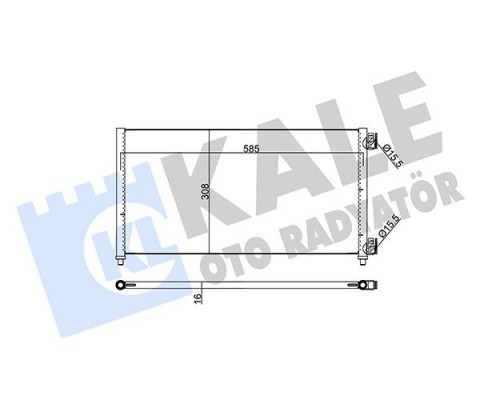 KLİMA RADYATÖRÜ KONDENSER FIAT DOBLO 01>IDEA 04>PUNTO 03> LANCIA YPSILON 06>11 1.2 1.3JTD 1.4 1.9JTD