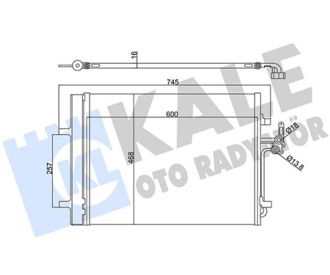 KLIMA RADYATORU MONDEO IV S MAX 07 >2.0 TDCI GALAXY 2.0TDCI 07>14 VOLVO S60 S80 II V60 V70 III XC70 II 2.5 / 3.2 224DT 204PT DISCOVERY SPORT L550 14> FREELANDER 2 L359 06>14 R.R EVOQUE L538 11>19
