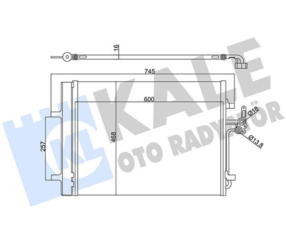 KLIMA RADYATORU MONDEO IV S MAX 07 >2.0 TDCI GALAXY 2.0TDCI 07>14 VOLVO S60 S80 II V60 V70 III XC70 II 2.5 / 3.2 224DT 204PT DISCOVERY SPORT L550 14> FREELANDER 2 L359 06>14 R.R EVOQUE L538 11>19