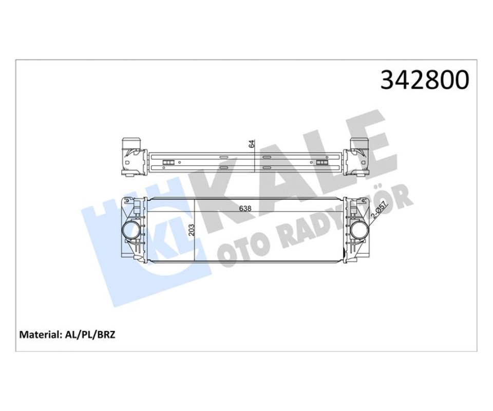 TURBOSARJ RADYATORU MERCEDES SPRINTER B906 . VW CRAFTER 30-35-50