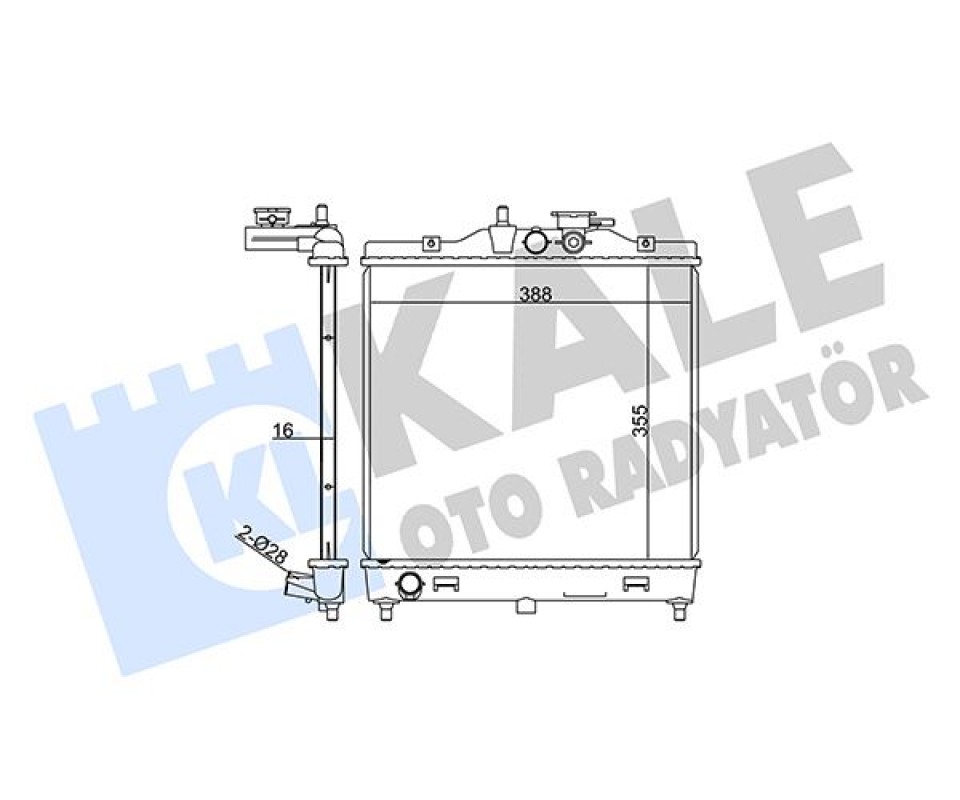 RADYATÖR KIA PICANTO AL/PL/BRZ 395x355x16