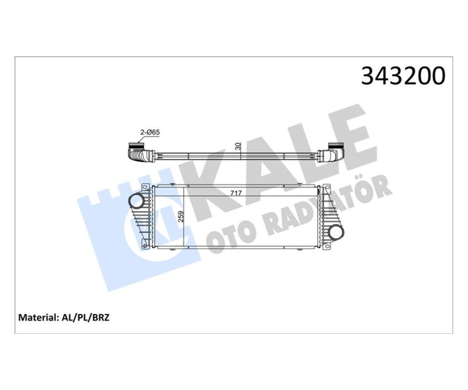 TURBOSARJ RADYATORU MERCEDES SPRINTER B901>B905 . VW LT 28-35-46