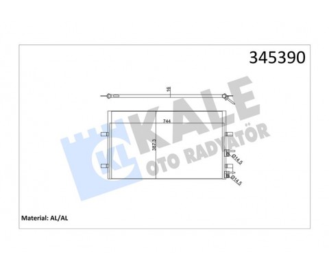 KLİMA RADYATÖRÜ FORD TRANSİT 06> V347