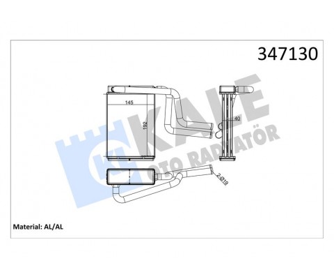 KALORİFER RADYATÖRÜ FORD MONDEO 93> JAGUAR X TYPE 01>