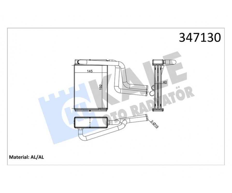KALORİFER RADYATÖRÜ FORD MONDEO 93> JAGUAR X TYPE 01>
