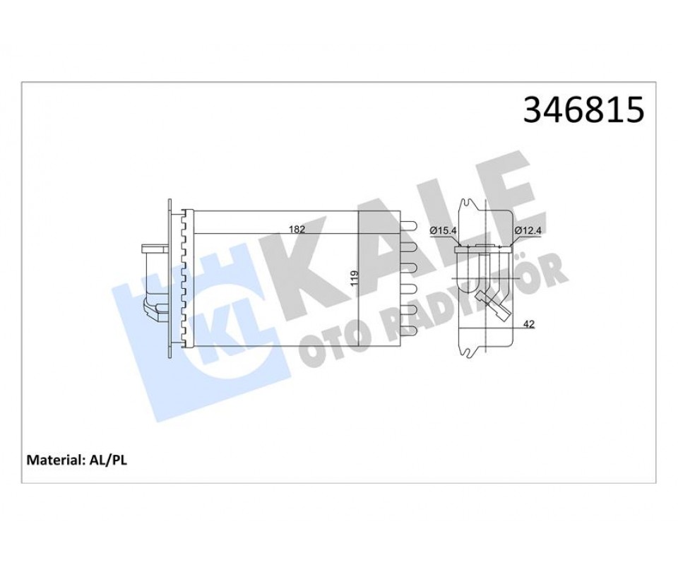 KALORIFER RADYATORU ARKA MERCEDES S-CLASS W140 91>98