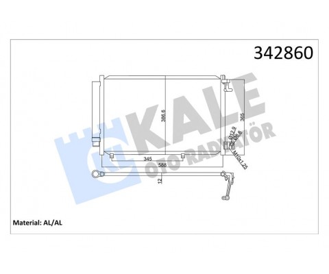 KLİMA RADYATÖRÜ FORD FİESTA 08> 1.25-1.4 BENZİN-1.4 TDCİ