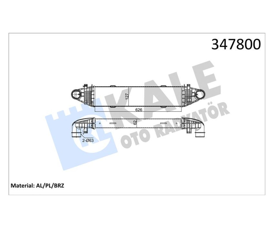 TURBOSARJ RADYATORU MERCEDES C-CLASS W204 S204