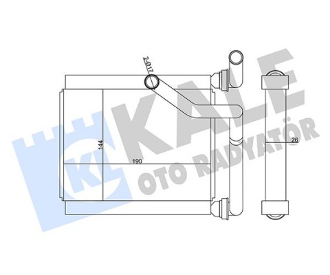 KALORİFER RADYATÖRÜ HONDA JAZZ 1.4L L13A1 GD1 02-07 - ALEMİNYUM