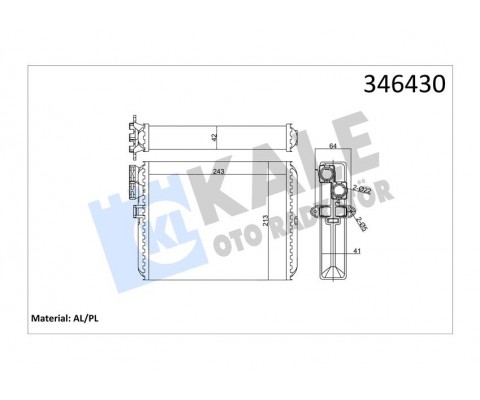 KALORİFER RADYATÖRÜ VOLVO S60/S80/V70/XC70/XC90 98>