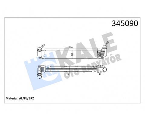 TURBO RADYATÖRÜ INTERCOOLER DACIA DUSTER 1.5DCİ 10 > AL/PL/BRZ
