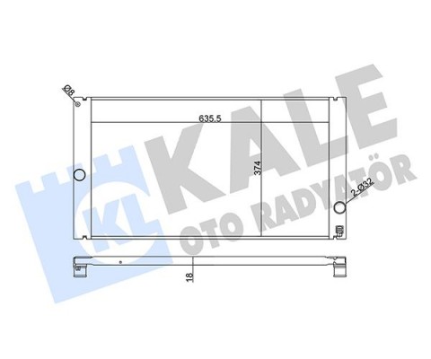 SU RADYATÖRÜ VOLVO C30/C70/S40/V50 06> 2.4 D3 D4 T5