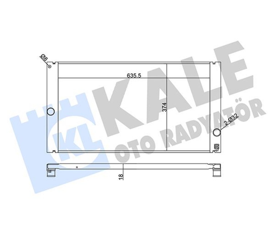 SU RADYATÖRÜ VOLVO C30/C70/S40/V50 06> 2.4 D3 D4 T5