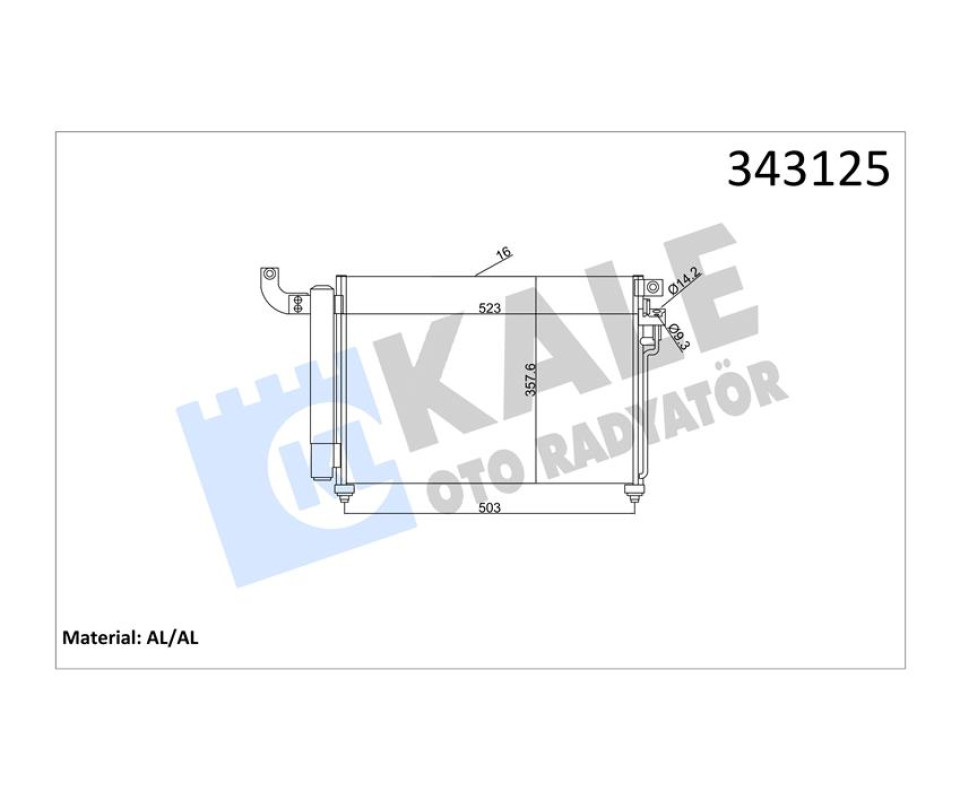 KLİMA KONDENSERİ KIA RIO II AL-AL