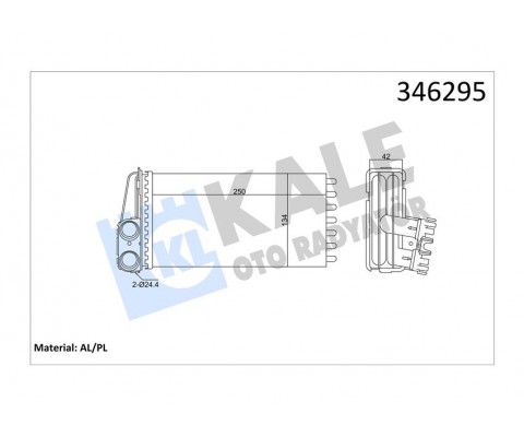 KALORİFER RADYATÖRÜ 307 00> 249x141x42