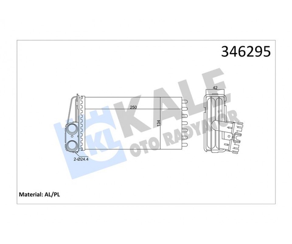 KALORİFER RADYATÖRÜ 307 00> 249x141x42