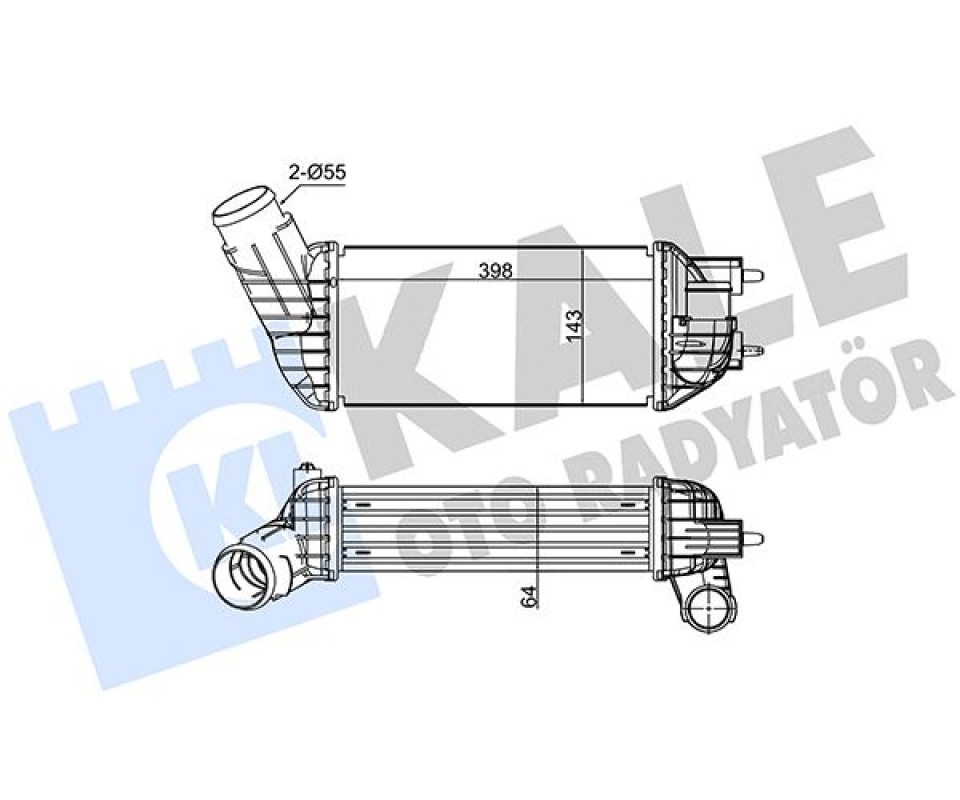 TURBO RADYATÖRÜ INTERCOOLER FORD TRANSİT 06> 2.2-2.4 TDCİ 96641-1376241-6C119L440AB
