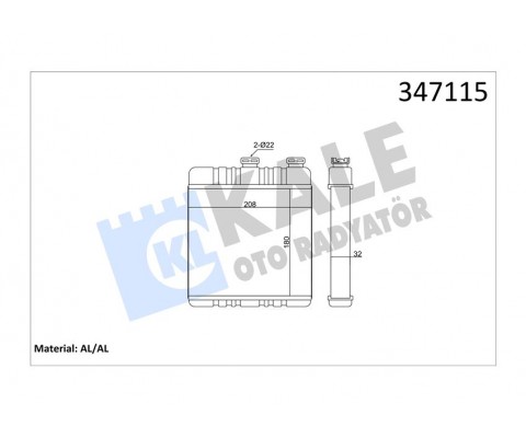 KALORİFER RADYATÖRÜ ASTRA G-ZAFIRA 206x180x32