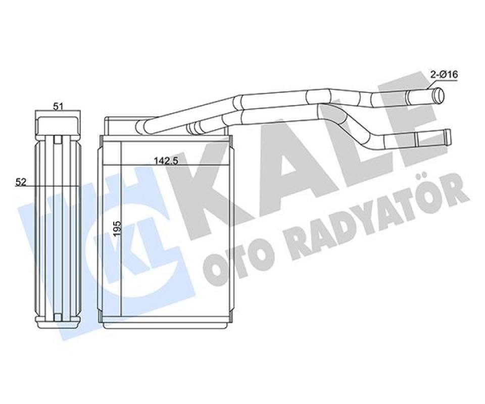 KALORİFER RADYATÖRÜ FORD FİESTA/FUSİON 02>