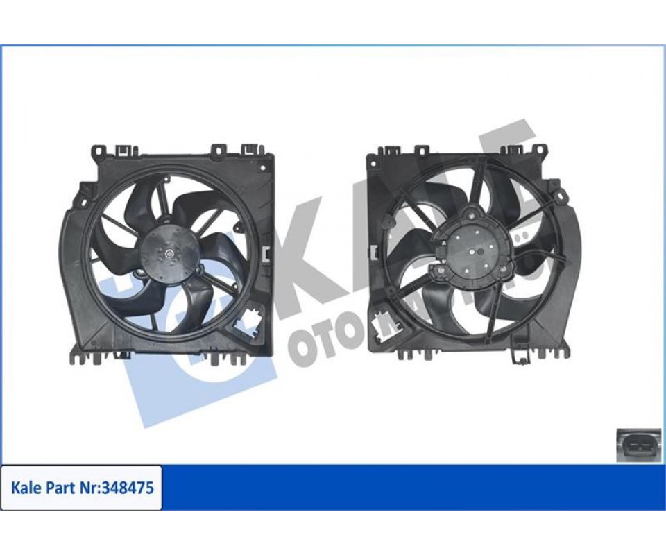 FAN GRUBU RENAULT CLIO-MODUS-GRAND MODUS-TWINGO II 1.2-1.6 16V 1.5DCI 04>NISSAN MICRA III-NOTE 1.5DC I 06> 200W 12V DAVLUMBAZLI FAN MOTORU