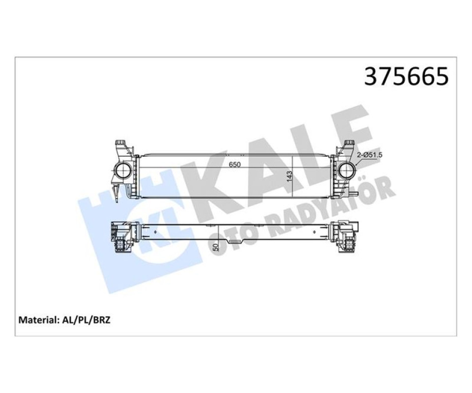 TURBOSARJ RADYATORU MERCEDES VITO W447 14>