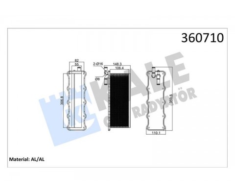 INTERCOOLER AUDI A3 1.4TFSI-SEAT IBIZA-LEON SKODA FABIA-OCTAVIA-VOLKSWAGEN POLO-JETTA 1.2TSI CJZA -G OLF VI-VII-PASSAT-TIGUAN 1.4TSI 15<20 CHPA CPTA PLAKA TİPİ BRAZING AL-AL 55MM TURBO RADYATÖRÜ