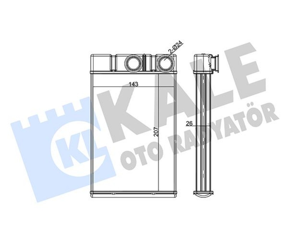 KALORİFER RADYATÖRÜ OPEL INSİGNİA 2.0 CDTİ 08 > CRUZE 06 > 206X150X26 OTO.-MEK.