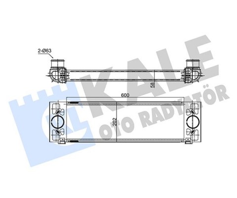 TURBO RADYATÖRÜ INTERCOOLER FORD TRANSİT 06> 2.2 TDCİ-3.2 TDCİ