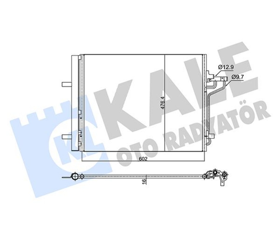 KLİMA RADYATÖRÜ FORD CONNECT-KUGA-FOCUS 13> 1.5-1.6-2.0 ECOBOOST