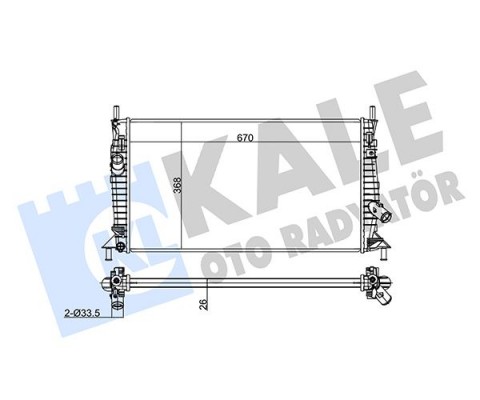 SU RADYATÖRÜ FORD FOCUS 04> 1.6 TDCİ-BENZİNLİ MAZDA 3 1.4 1.6 03>09 VOLVO C30 C70 S40 V50 1.6D 1.6 1.8 06>12