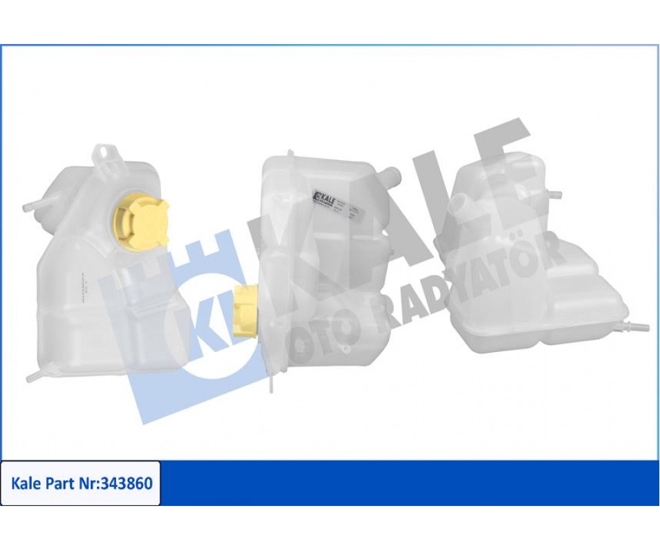RADYATÖR YEDEK SU DEPOSU FORD FİESTA 02> 1.4 TDCİ 3 ÇIKIŞLI KAPAKLI