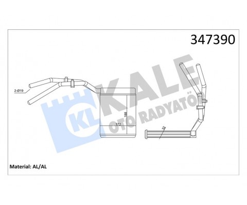 KALORİFER RADYATÖRÜ FORD FOCUS-C MAX 04>BENZİNLİ/DİZEL VOLVO C30 C70 II S40 II V50 06>12