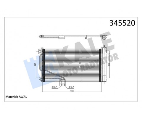 KLIMA RADYATORU MERCEDES SLK-CLASS R171 04>11