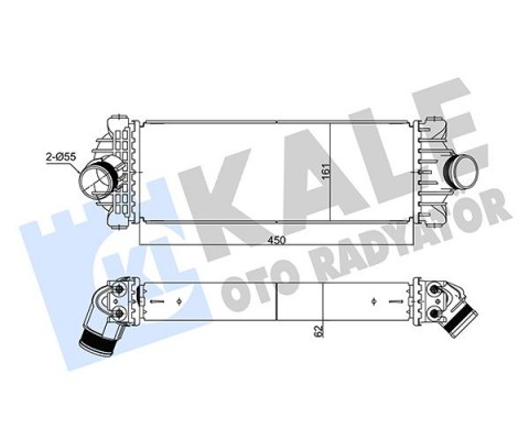 TURBO RADYATÖRÜ INTERCOOLER FORD TRANSİT 18> 2.0 ECOBLUE V362-V363