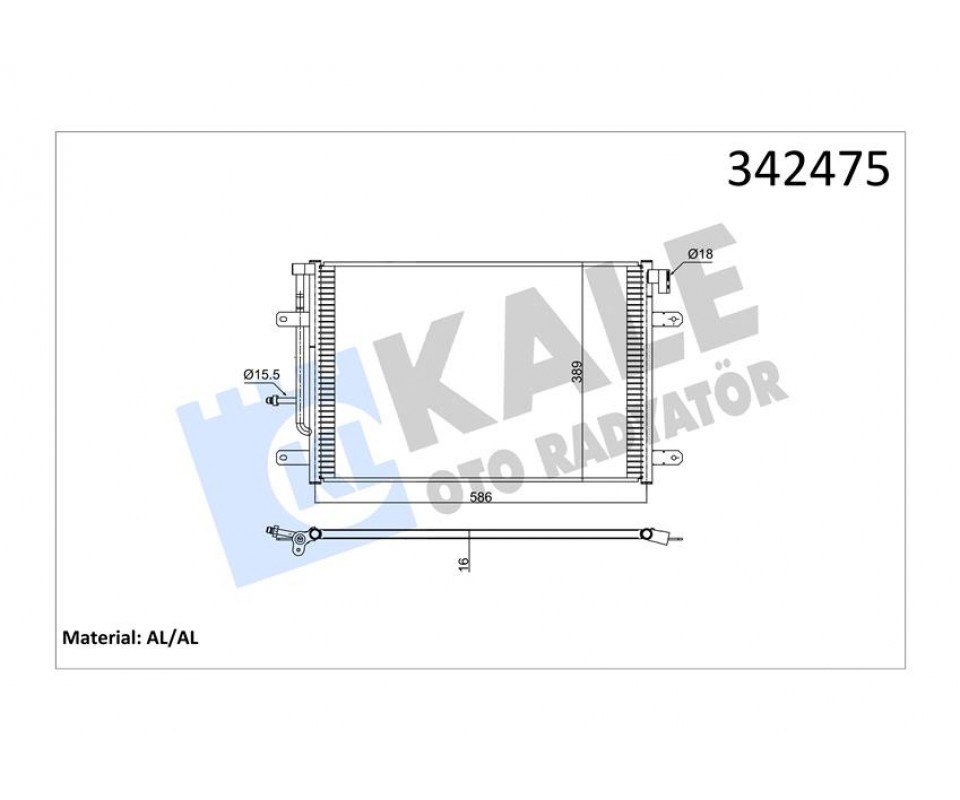 KLİMA KONDENSERİ AUDI AUDI A4 SEAT EXEO-EXEO ST AL-AL