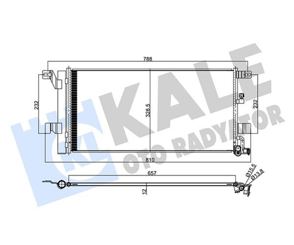 KONDENSER AUDI A4 16-A5 17-A6 19-A7 19- AL/AL