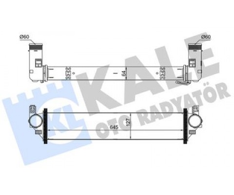 TURBO RADYATÖRÜ CHERY TIGGO PRO 7-TIGGO 8-OMODA 5 20<24 BRAZING 645X127X64