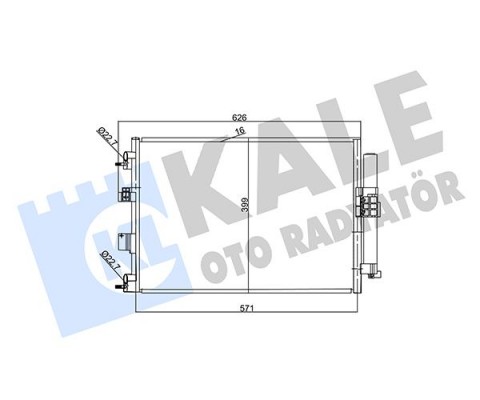 KLİMA RADYATÖRÜ FORD CONNECT-KUGA-FOCUS-CMAX 13> 1.0 ECOBOOST-1.5 TDCİ 1.6TDCI E5