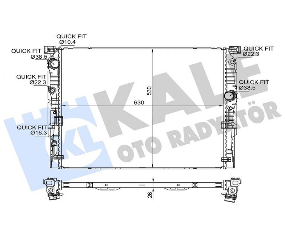 MOTOR SU RADYATORU BMW B46 B57 B58 G30 G31 G11 G12