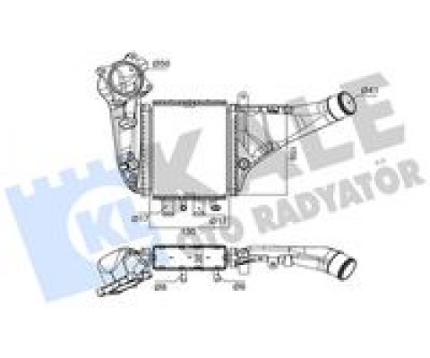 TURBO RADYATÖRÜ TOYOTA COROLLA CH-R 1.2L 8NRFTS NRE210 NGX10 16-> - ALÜMİNYUM
