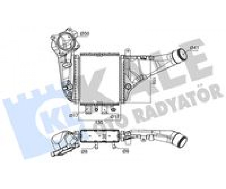 TURBO RADYATÖRÜ TOYOTA COROLLA CH-R 1.2L 8NRFTS NRE210 NGX10 16-> - ALÜMİNYUM