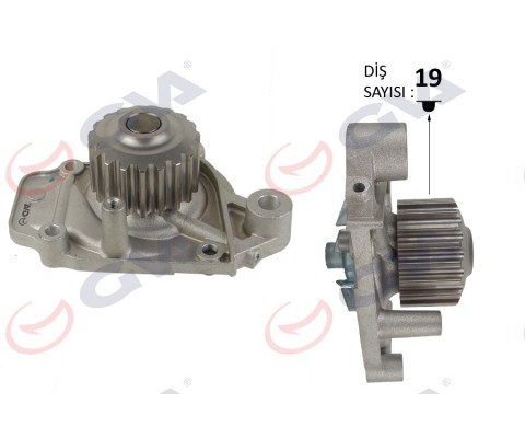 DEVİRDAİM SU POMPASI HONDA CIVIC 1.3L D13B 87-89 / 1.5L D15B KARBÜRATÖRLÜ 88-95 / 1.6L D16 SI ENJEKS İYONLU 92-95 / 1.6L D16 EURO 96-97