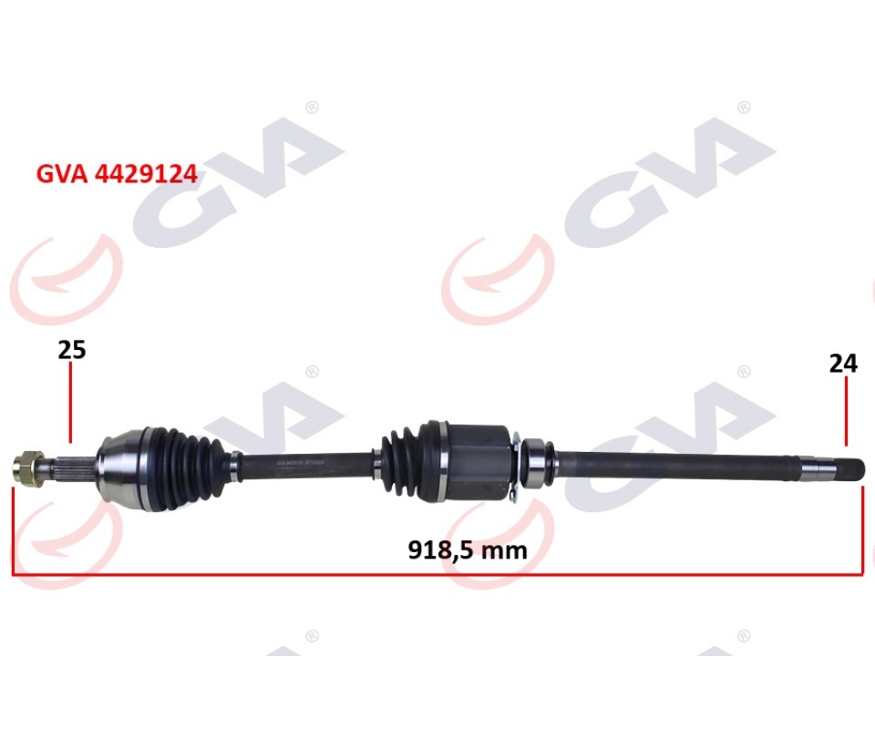 AKS KOMPLE SAĞ BIPPER-NEMO 1.3 HDI 10> FIORINO 1.3 MJTD Euro5 MOT. 13> İÇ AKS KAFALI