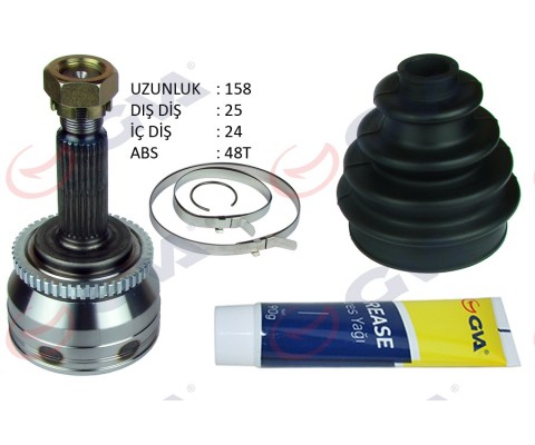 AKS KAFASI DIŞ HYUNDAI İ20 1.4L D4FC CRDİ 08-15 ABS li 25x24x52.4 - ABS 48 diş