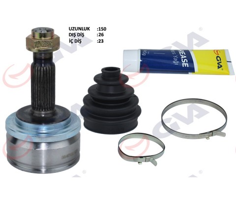 AKS KAFASI DIŞ TOYOTA AURIS. COROLLA 1.33L 1NR-FE NRE150 10-> 1.6L ZRE151 ZZE150 07-> 1.4L 1NDTV NDE150 07-> AVENSIS 1.6L ZRT270 09-> / VERSO 1.6L ZGR20 09 -> ABS li 26x23x61.2 - ABS 48 diş