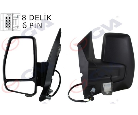 DIŞ DİKİZ AYNASI SOL TRANSİT CUSTOM V362 12> 17 ELEKTİRİKLİ ISITMALI SİNYALLİ