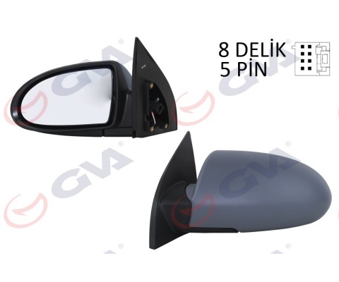 DIŞ DİKİZ AYNASI SOL ACCENT ERA 06> ELEKTRİKLİ ISITMALI ASTARLI KONVEKS