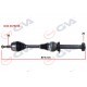 KOMPLE AKS SAĞ TRANSPORTER T5 2.5 TDİ 03-11 6 VİTES 880mm DÜZ VİTES